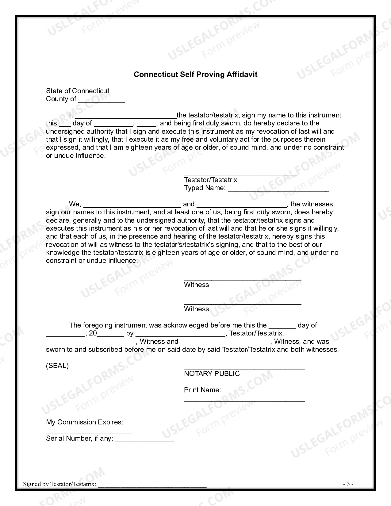 Preview Written Revocation of Will