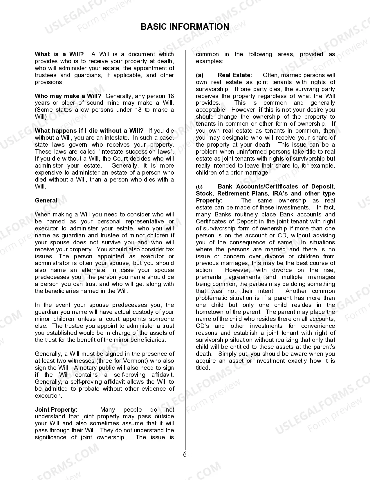 Preview Last Will and Testament for other Persons