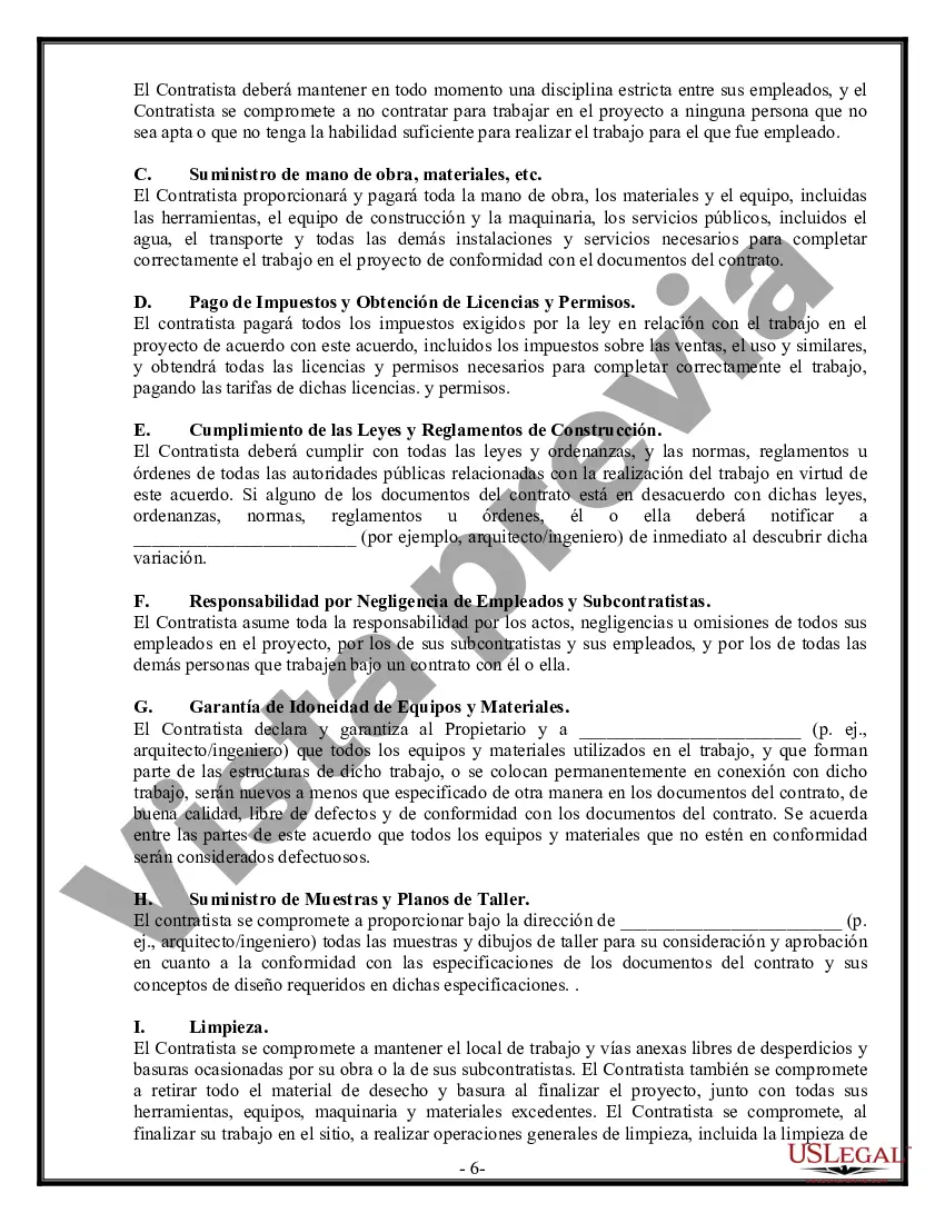 Preview Contrato Comercial para Contratista