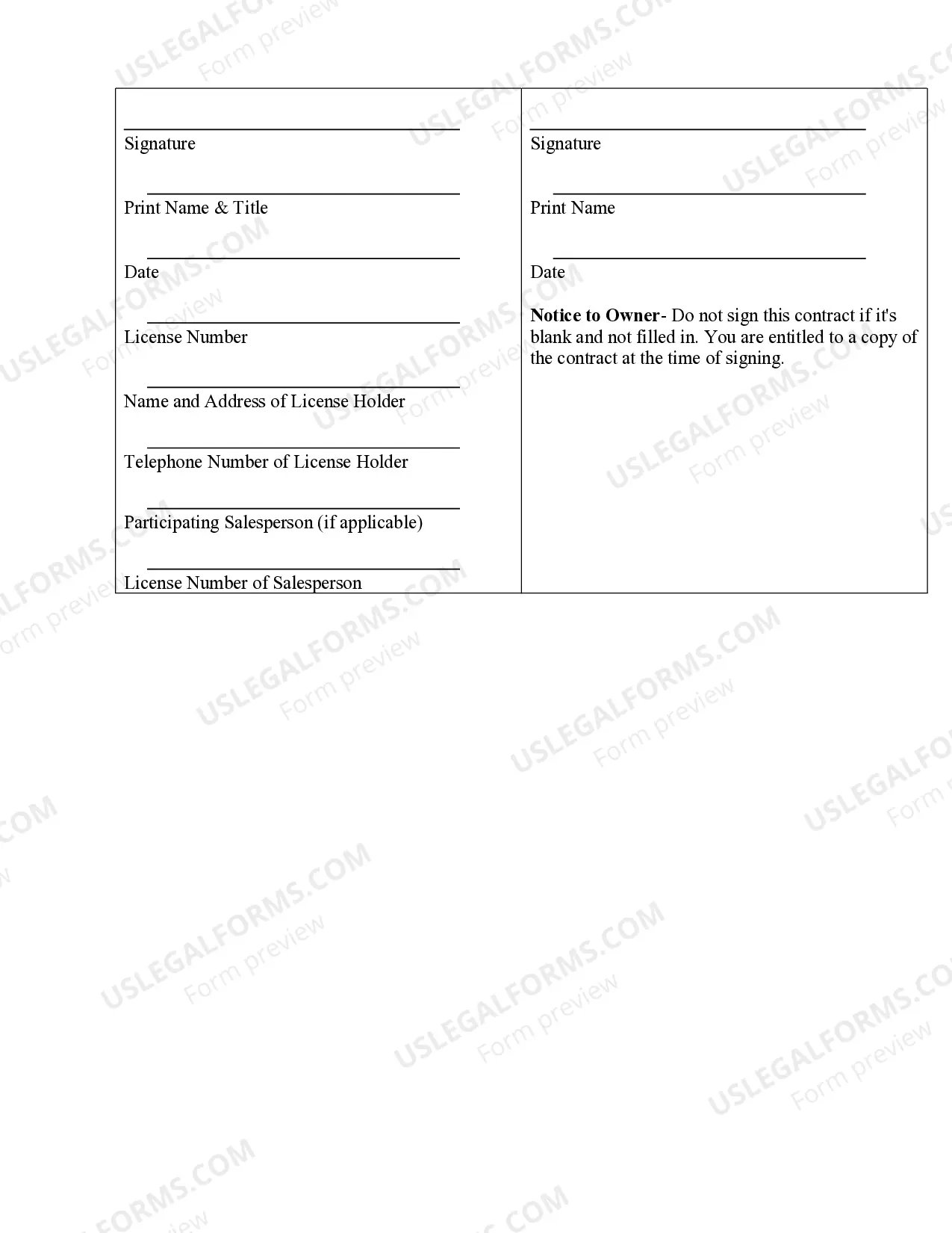 Preview Concrete Mason Contract for Contractor