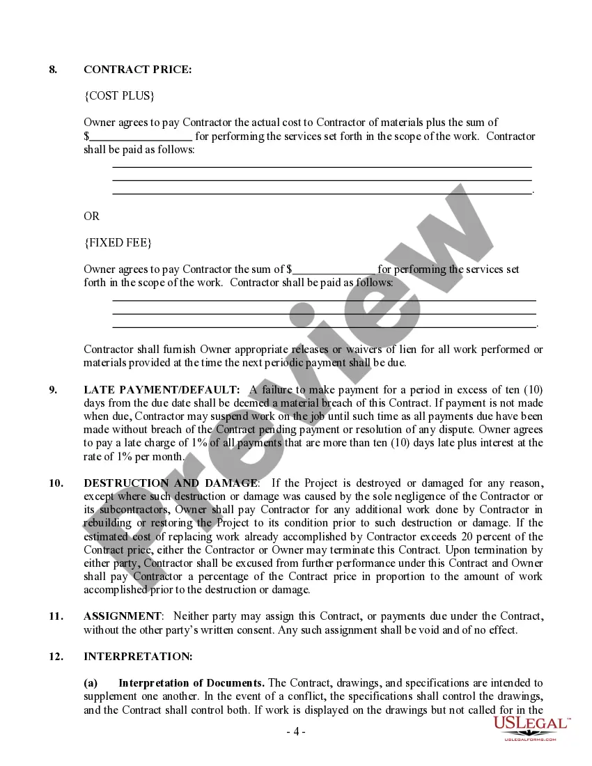 Preview Framing Contract for Contractor