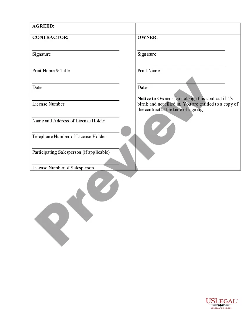 Preview Security Contract for Contractor