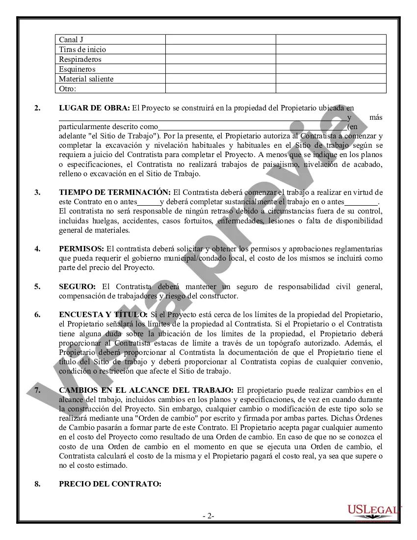 Preview Contrato de revestimiento para contratista