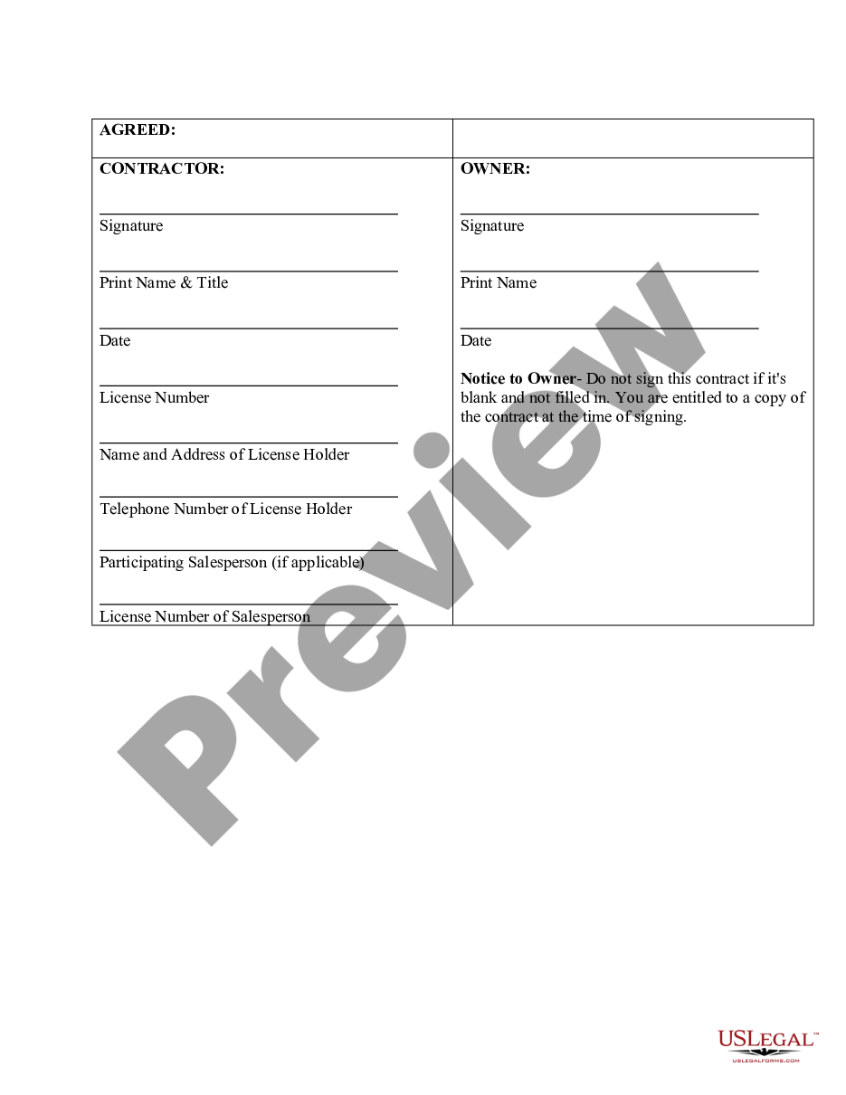 page 3 Refrigeration Contract for Contractor preview