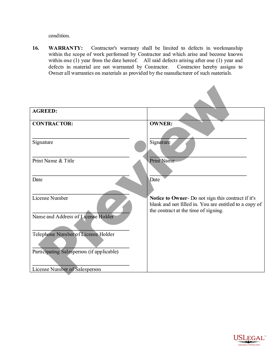 page 3 Drainage Contract for Contractor preview