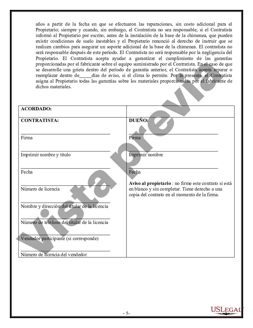 Preview Contrato de Fundación para Contratista