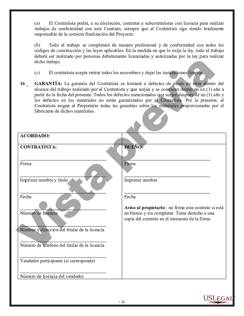 Preview Contrato de albañil para contratista