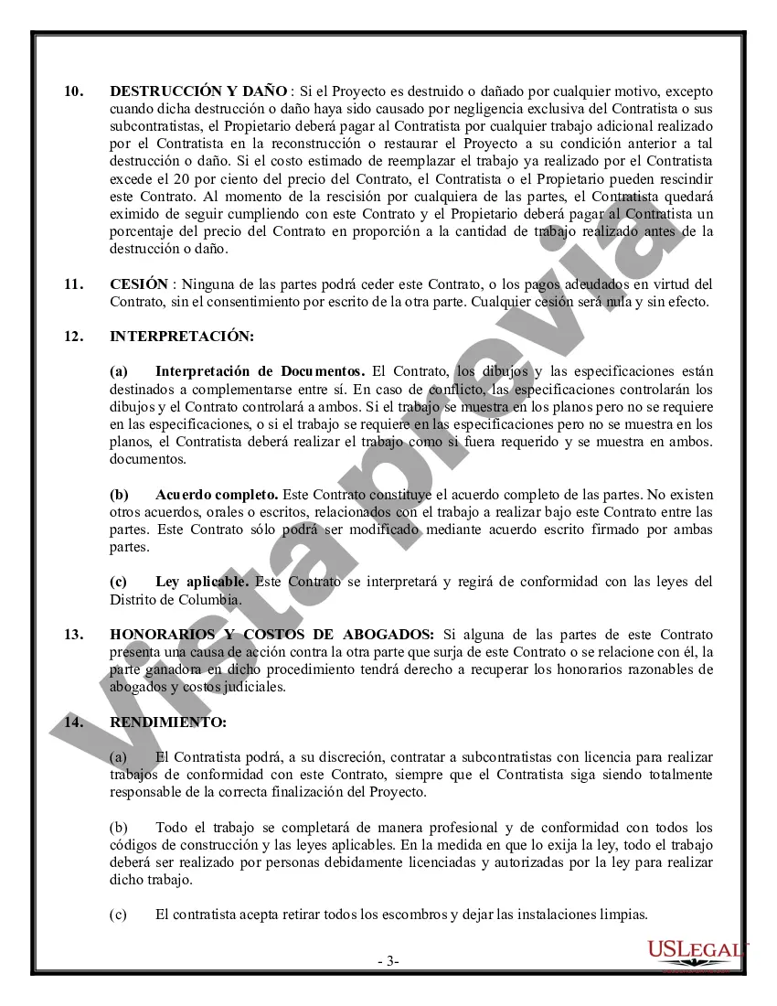 Preview Contrato de techado para contratista