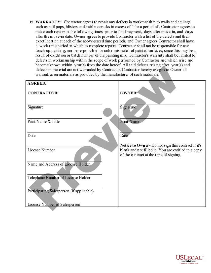 Get Sheetrock Drywall Contract for Contractor Preview Sheetrock Drywall Contract for Contractor