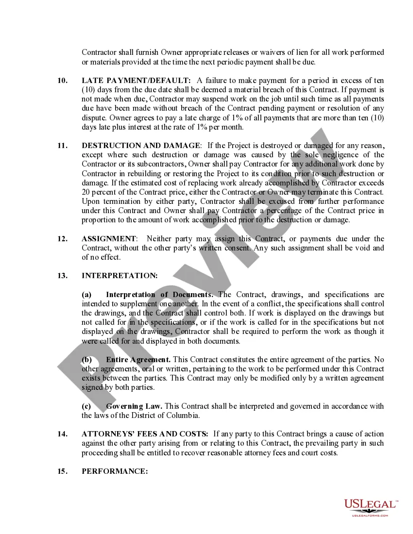 Preview Flooring Contract for Contractor