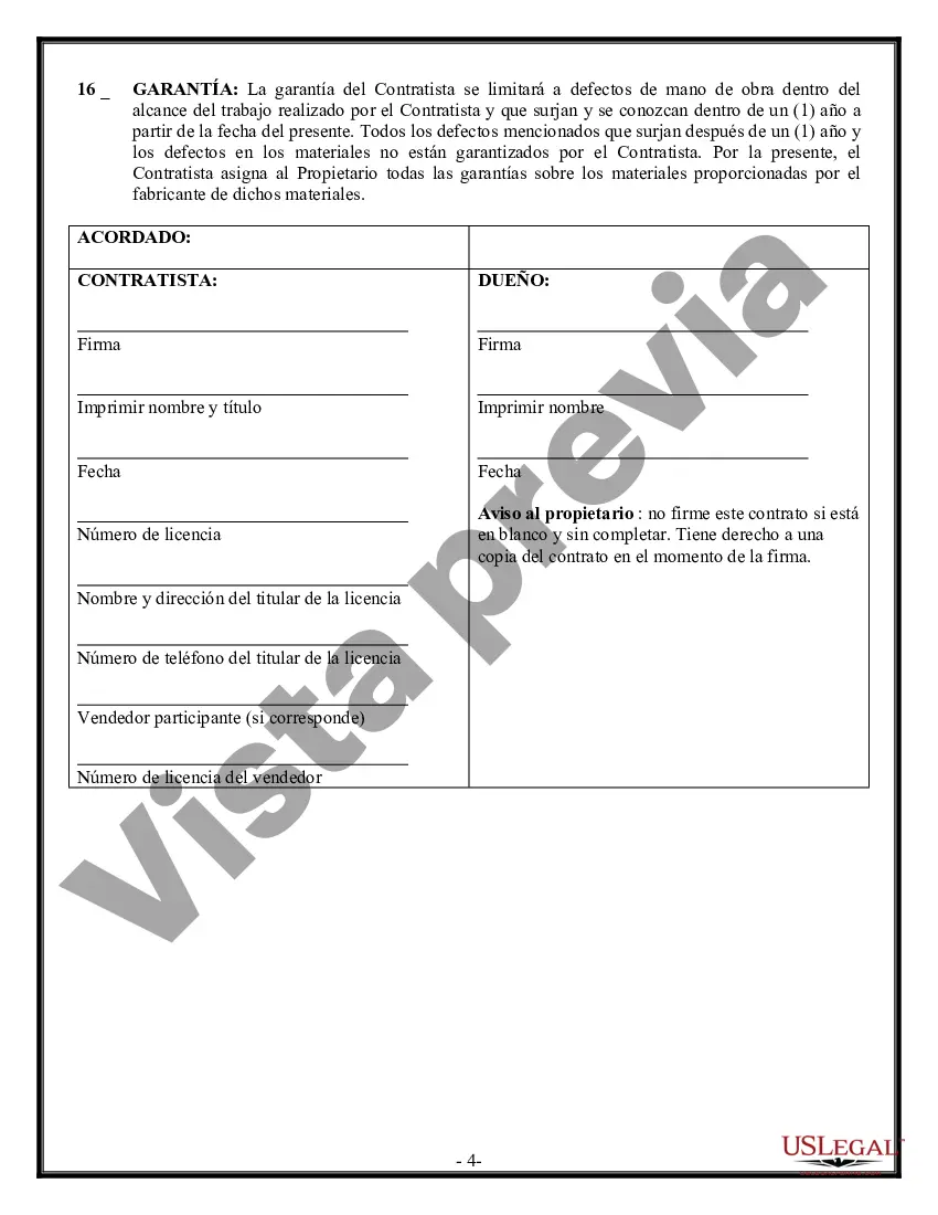 Preview Costo del contrato de construcción más o tarifa fija