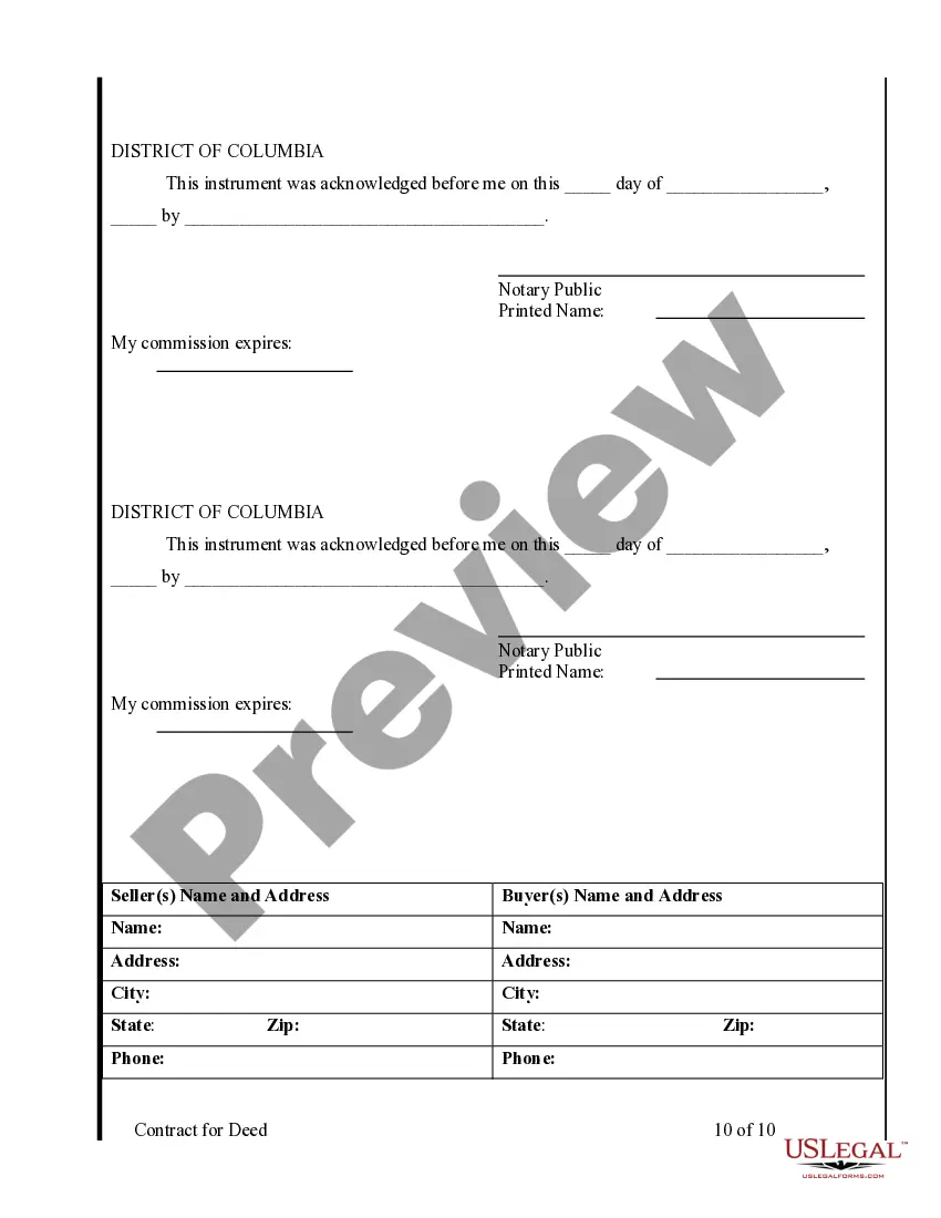 Preview Agreement or Contract for Deed for Sale and Purchase of Real Estate a/k/a Land or Executory Contract