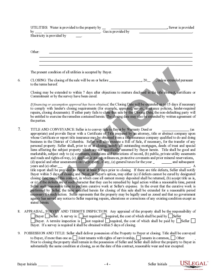 Preview Contract for Sale and Purchase of Real Estate with No Broker for Residential Home Sale Agreement