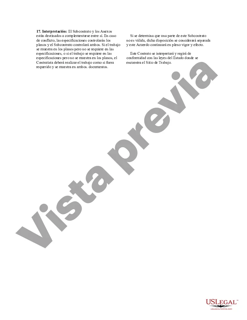 Preview Acuerdo de subcontratista