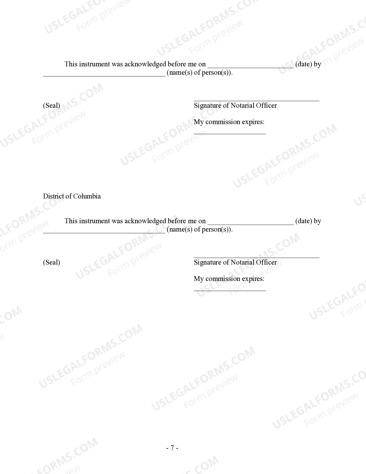 Preview DC Prenuptial Premarital Agreement with Financial Statements