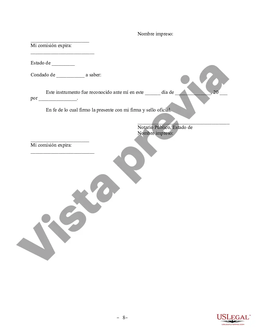 Preview Acuerdo de propiedad posnupcial - Distrito de Columbia