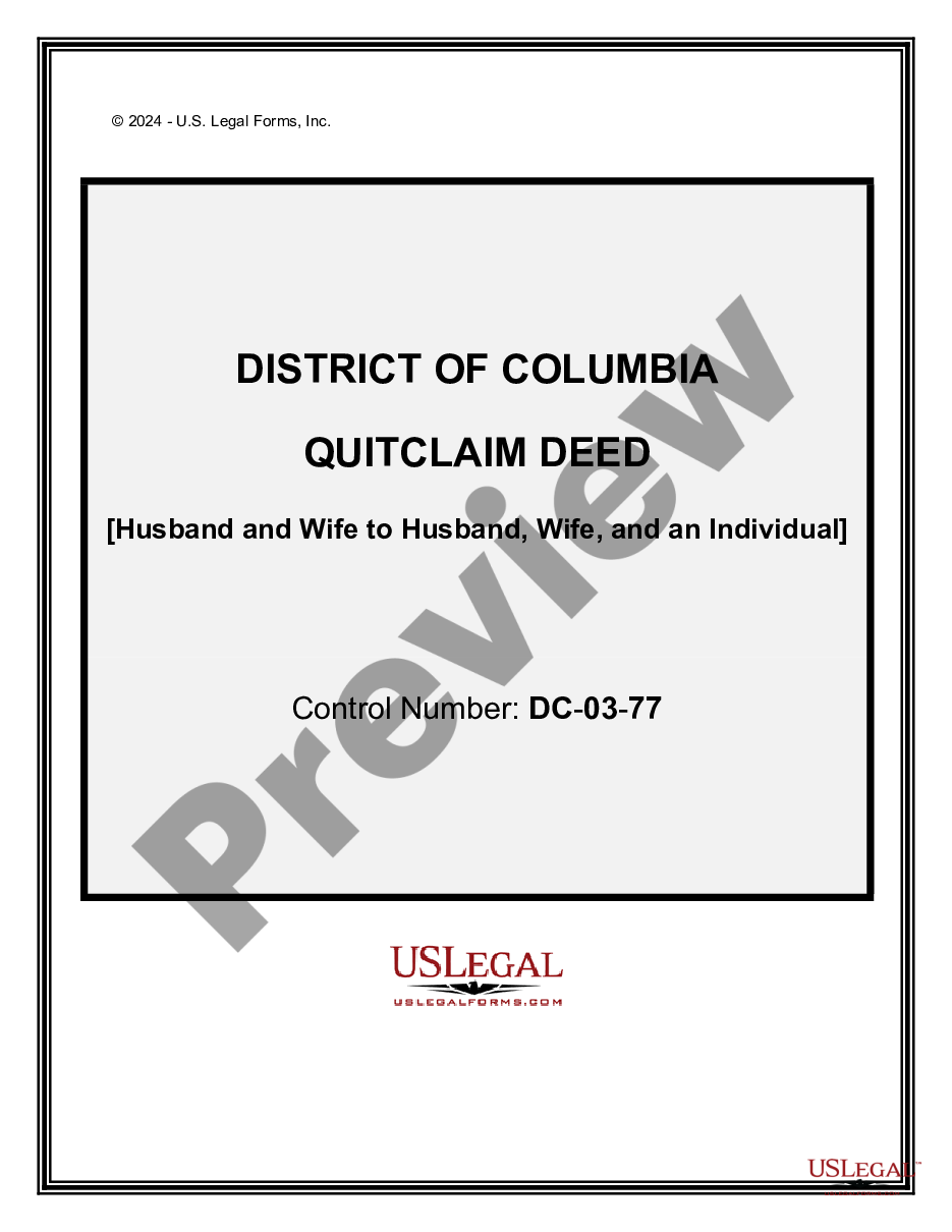 page 0 Quitclaim Deed from Husband and Wife to Husband, Wife and an Individual. preview