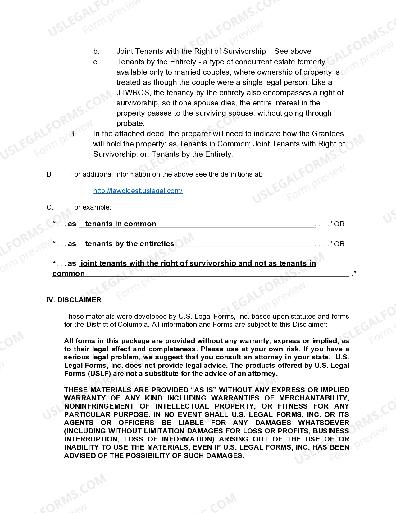 Preview Quitclaim Deed from Husband and Wife to Husband, Wife and an Individual.