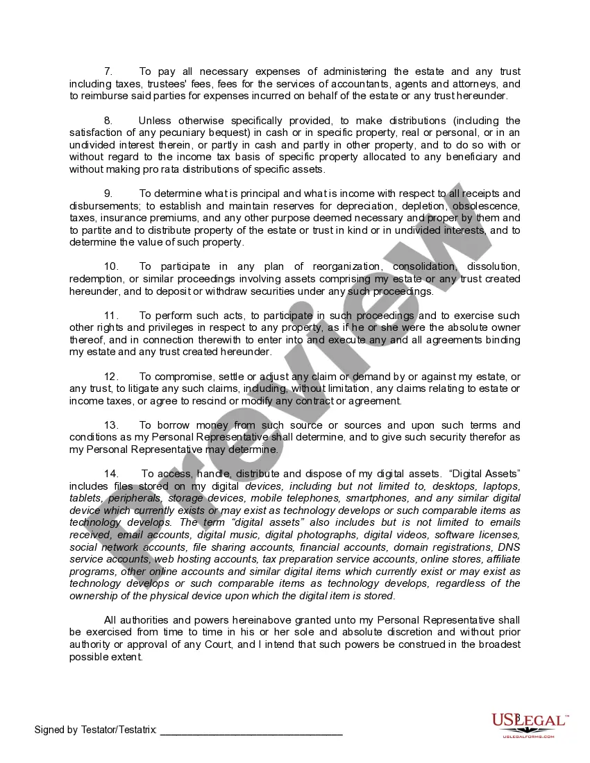 Preview Mutual Wills containing Last Will and Testaments for Man and Woman living together not Married with No Children