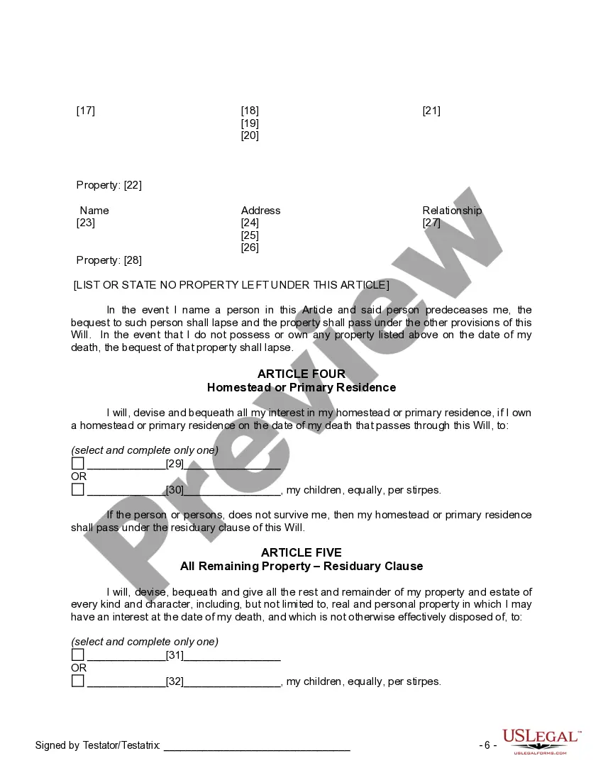 Preview Mutual Wills Package of Last Wills and Testaments for Man and Woman living together not Married with Adult Children