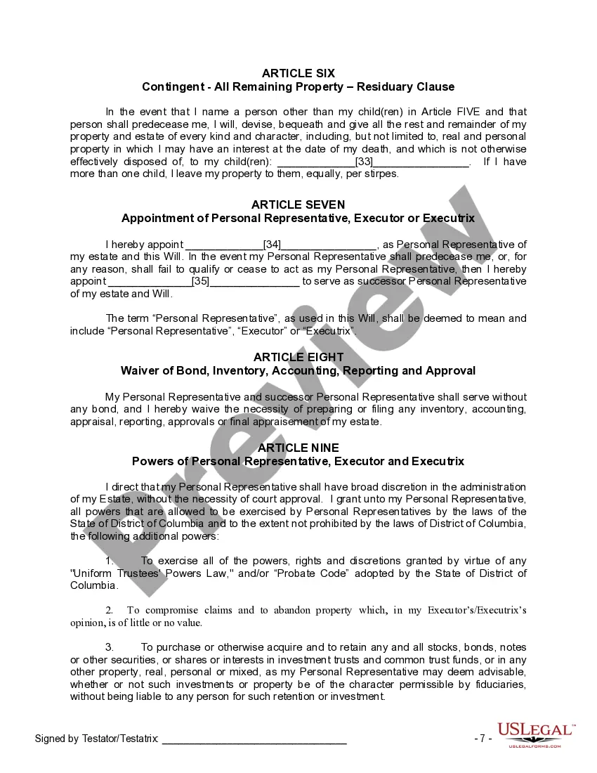 Preview Mutual Wills Package of Last Wills and Testaments for Man and Woman living together not Married with Adult Children