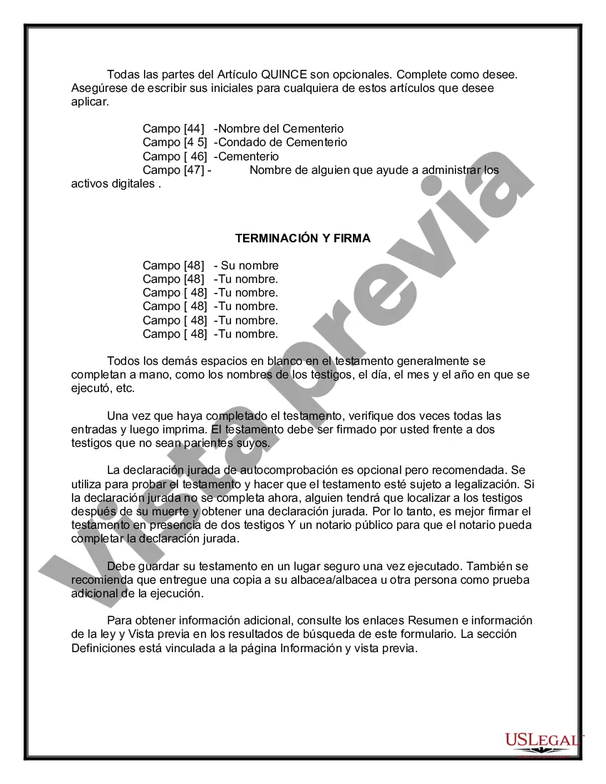 Preview Testamentos Mutuos o Últimas Voluntades y Testamentos para Personas Solteras que conviven con Hijos Menores