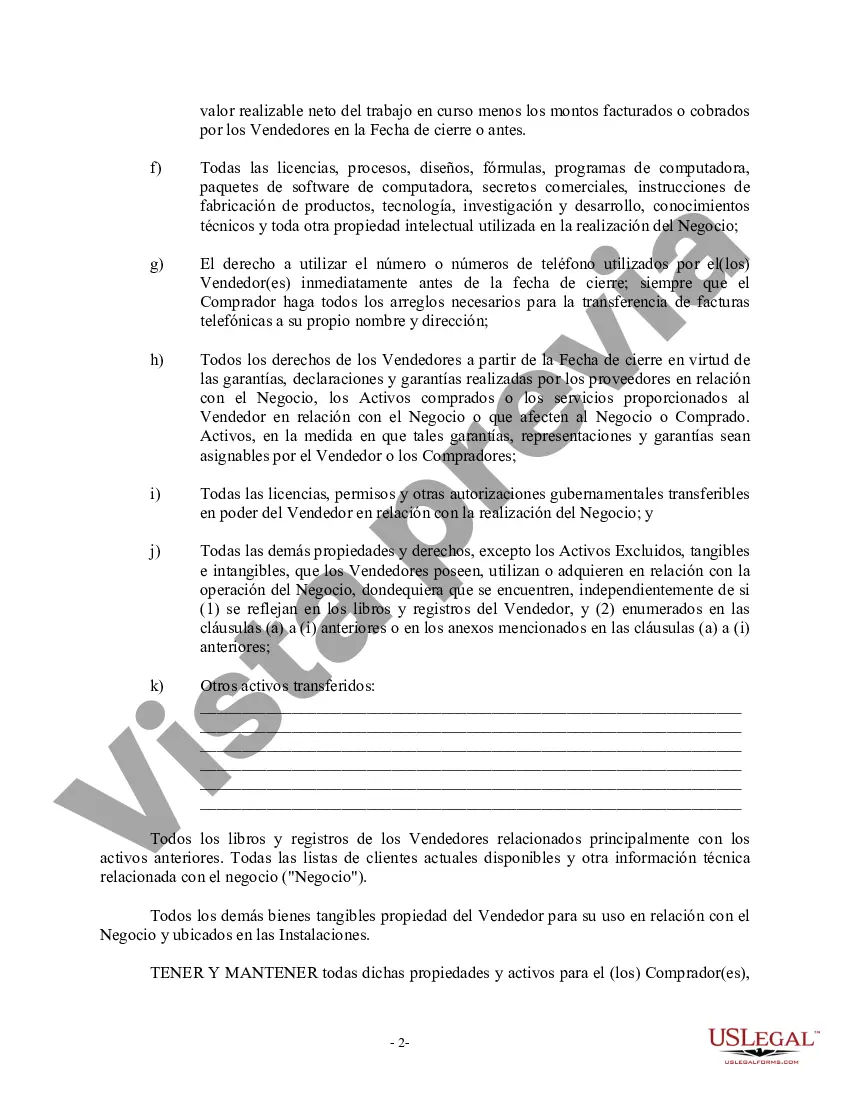 Preview Factura de venta en relación con la venta del negocio por parte del vendedor individual o corporativo