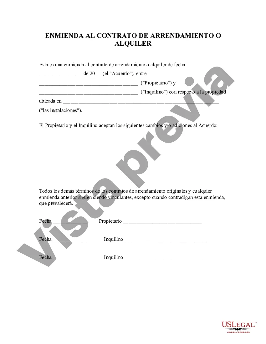Preview Modificación del Contrato de Arrendamiento o Renta
