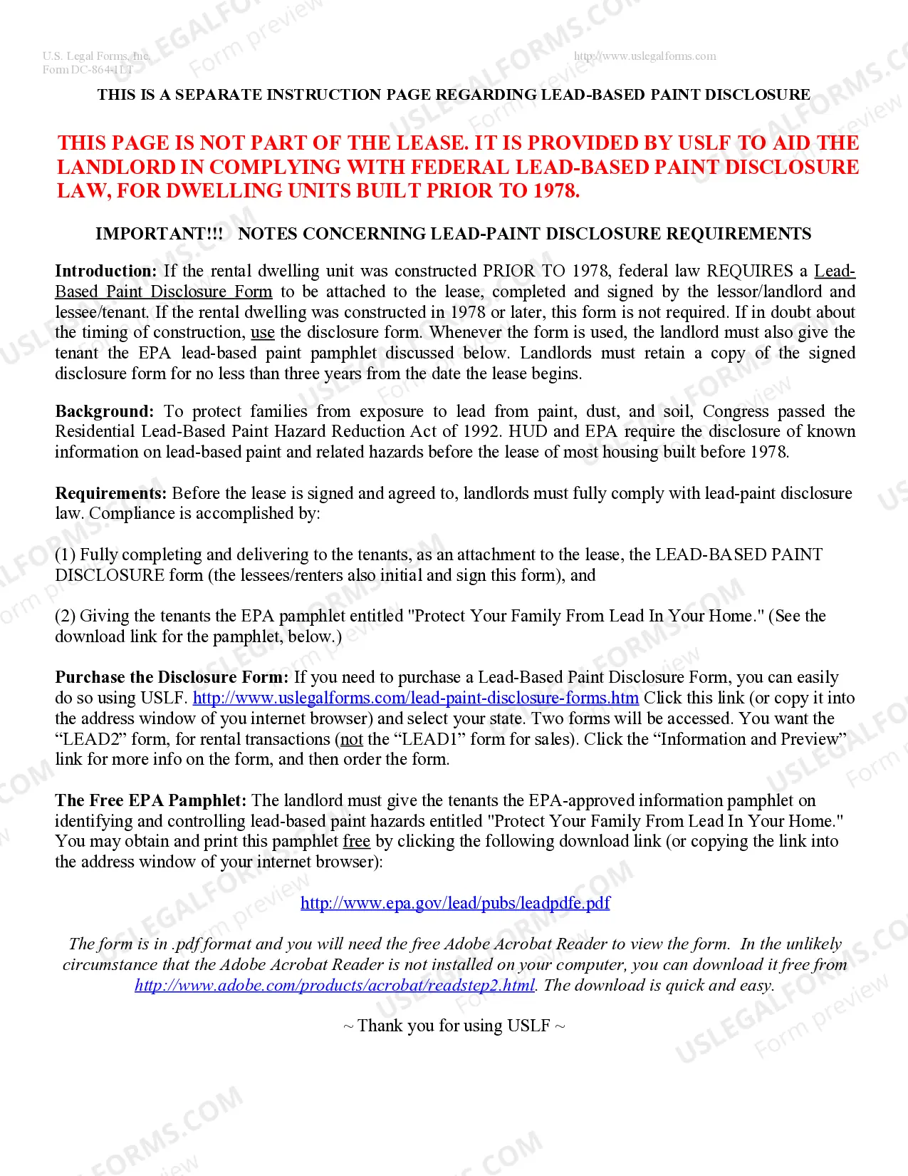 Preview Residential Lease or Rental Agreement for Month to Month