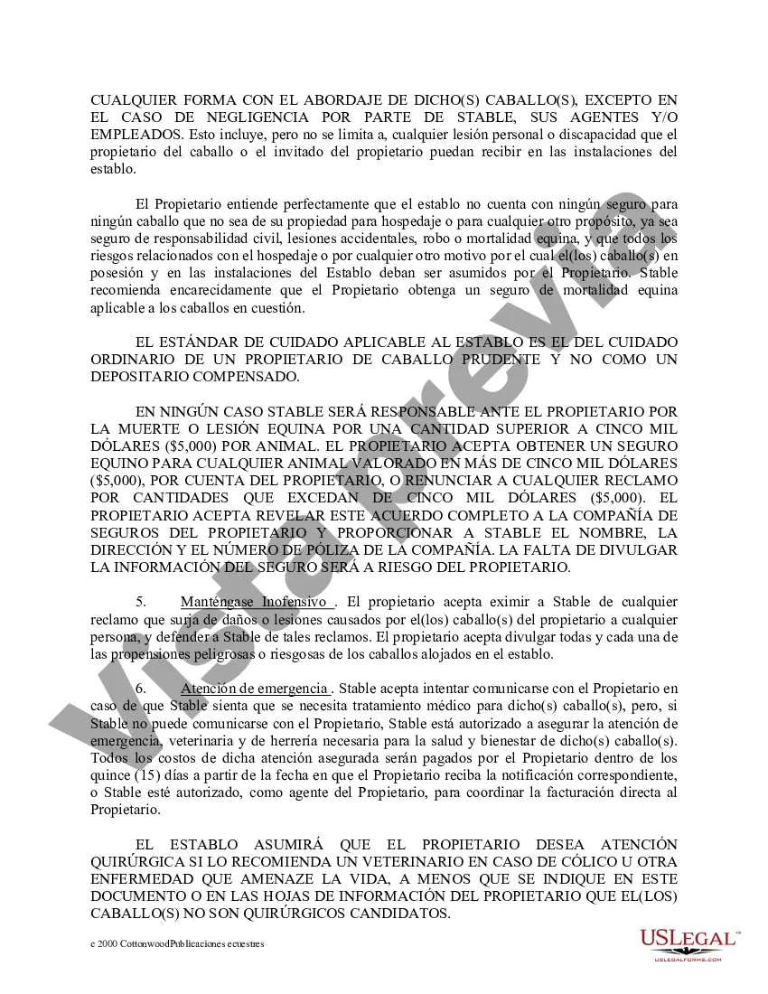 Preview Paquete de formularios equinos para caballos del Distrito de Columbia