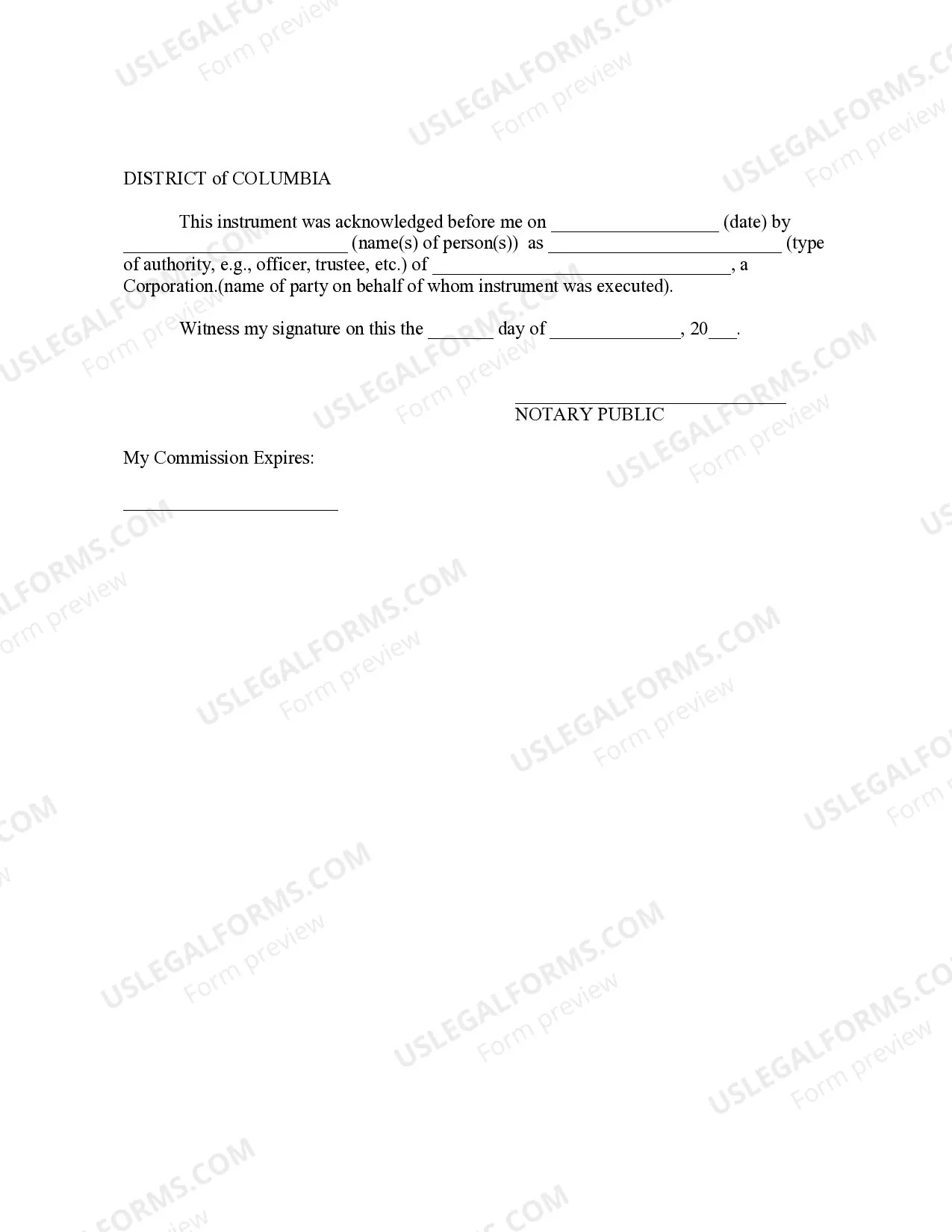 Preview Bill of Sale without Warranty by Corporate Seller