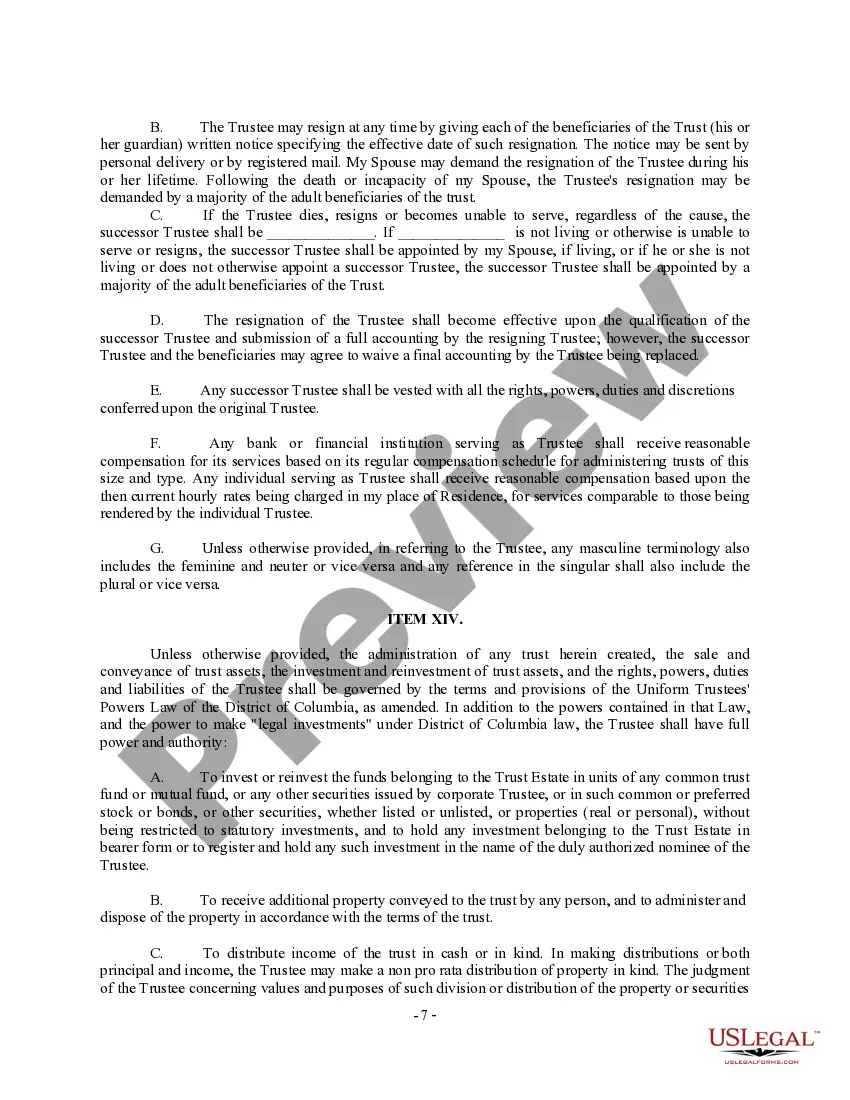 Preview Complex Will with Credit Shelter Marital Trust for Large Estates