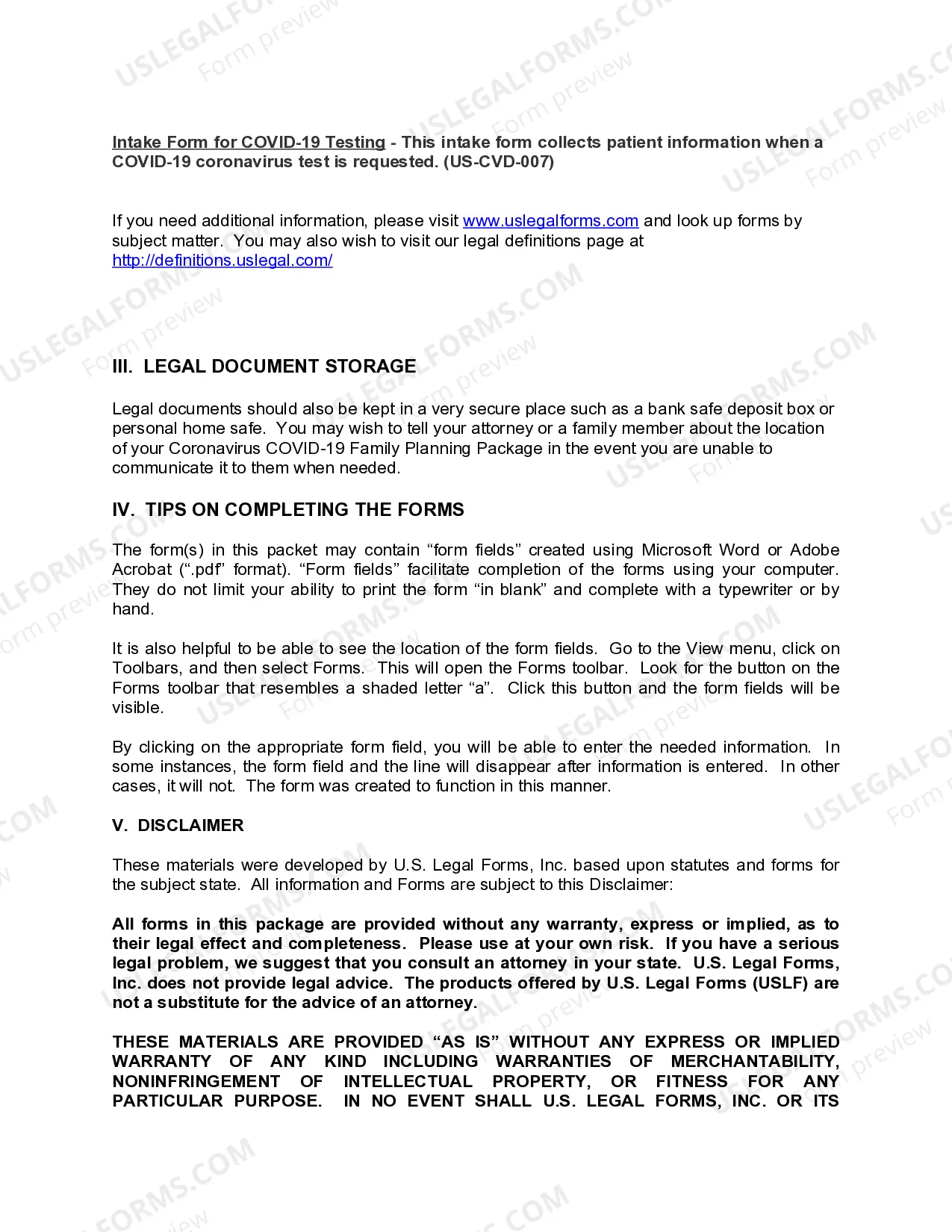 Preview District of Columbia Coronavirus COVID-19 Family Planning Package