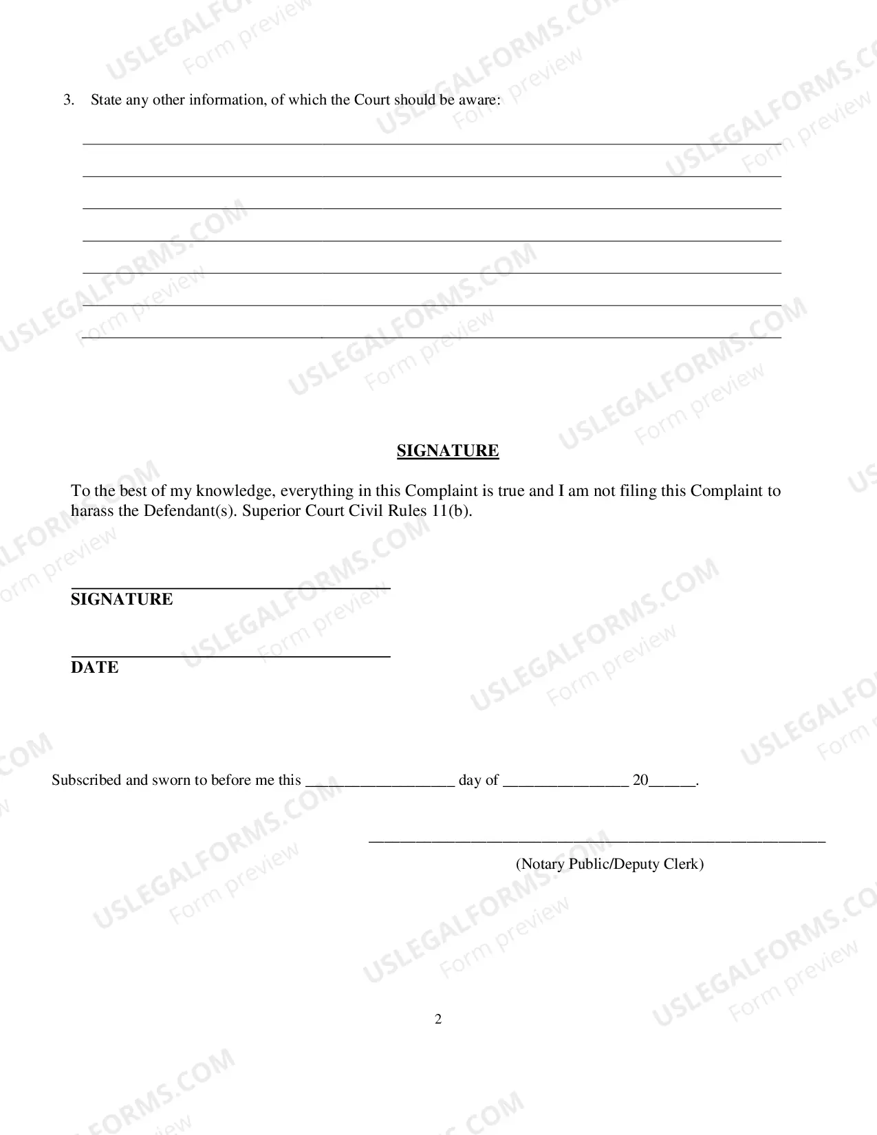 Preview Complaint