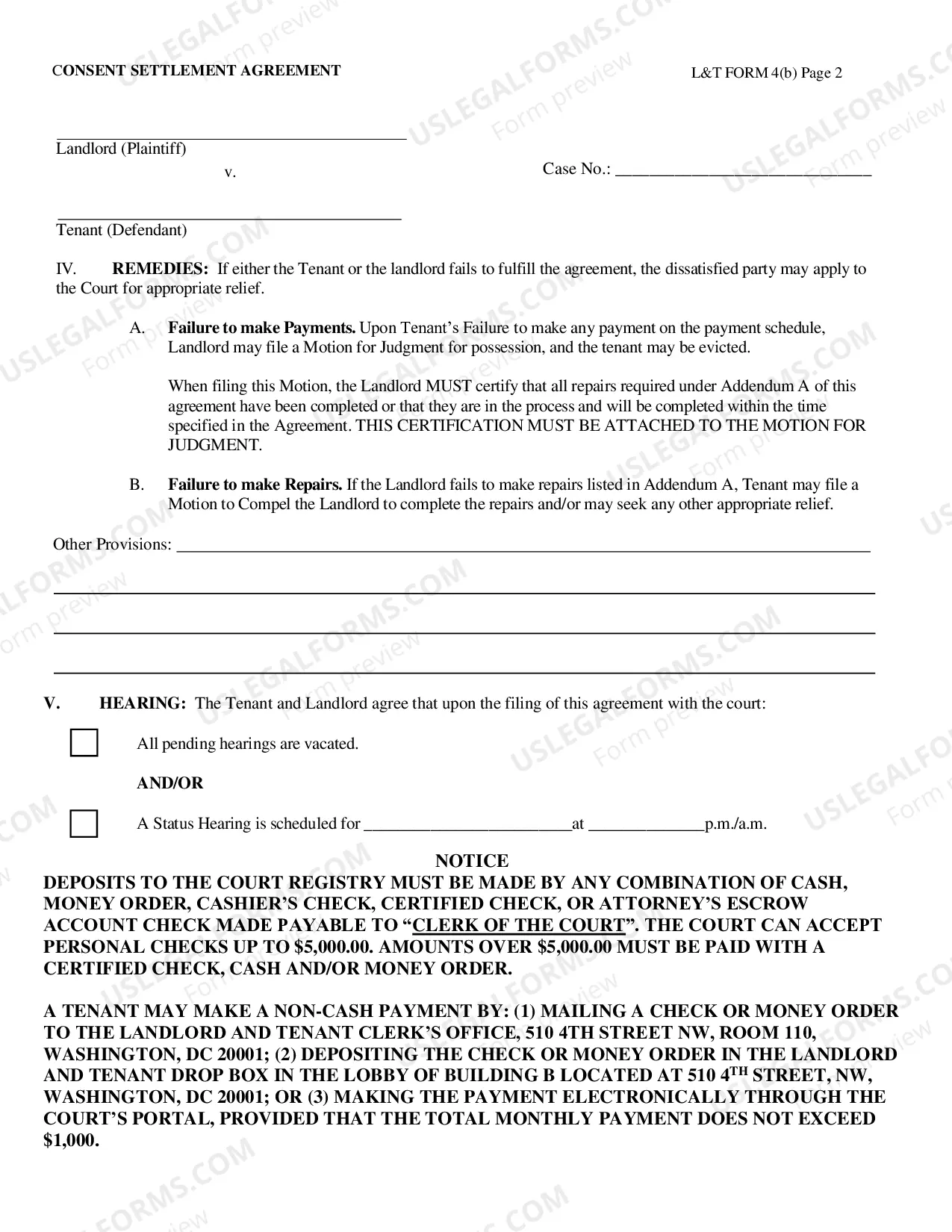 Preview Consent Settlement Agreement