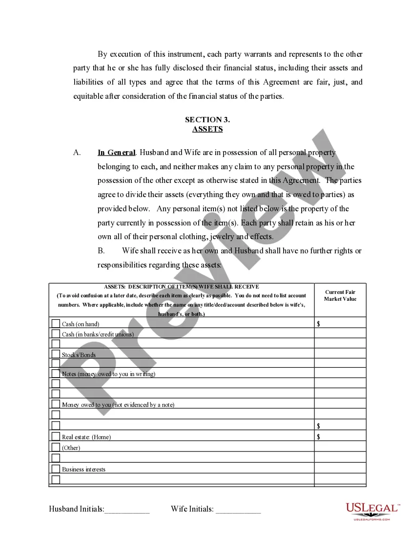 Get Marital Legal Separation and Property Settlement Agreement no Children parties may have Joint Property or Debts where Divorce Action Filed Preview Marital Legal Separation and Property Settlement Agreement no Children parties may have Joint Property or Debts where Divorce Action Filed