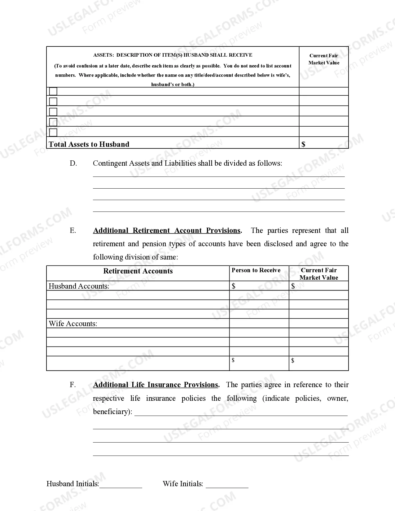 Preview Marital Legal Separation and Property Settlement Agreement no Children parties may have Joint Property or Debts Effective Immediately