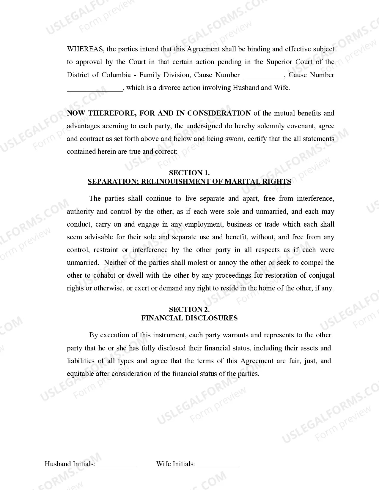 Preview Marital Legal Separation and Property Settlement Agreement Adult Children Parties May have Joint Property or Debts where Divorce Action Filed