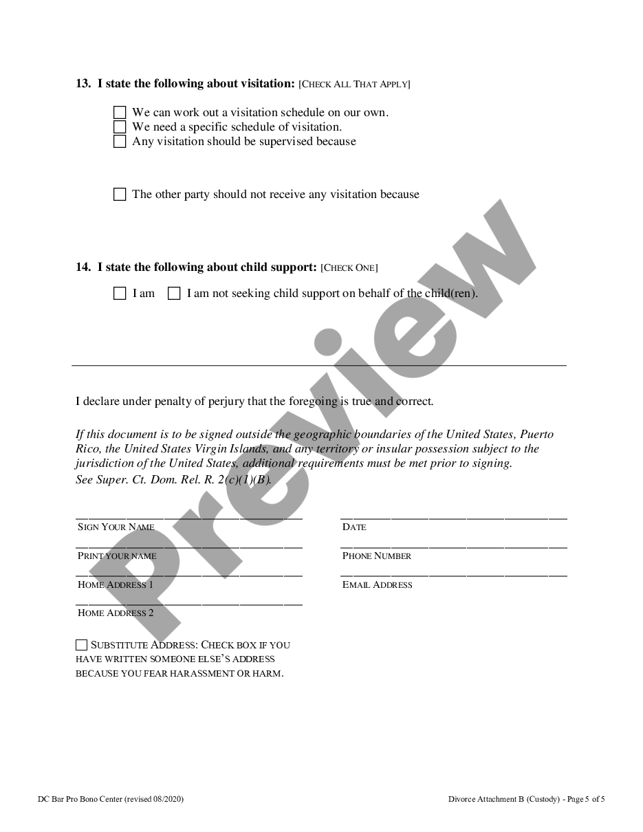 page 4 Attachment B - Required Information for Custody preview