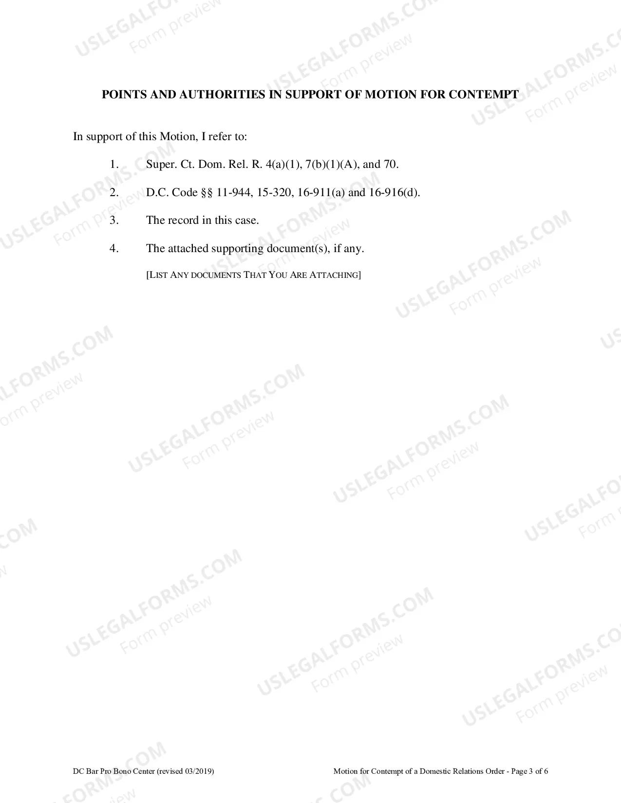 Preview Motion For Contempt
