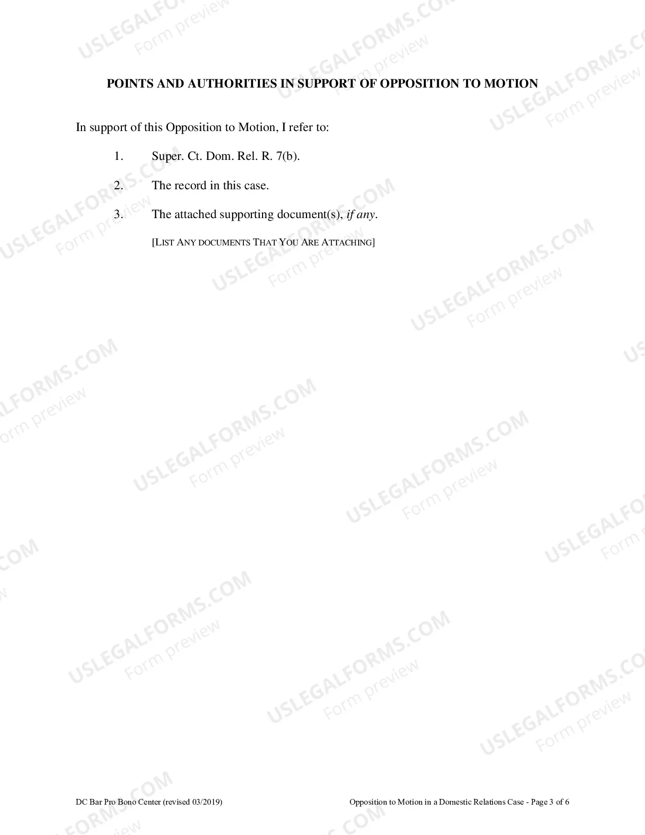 Preview Opposition to Motion