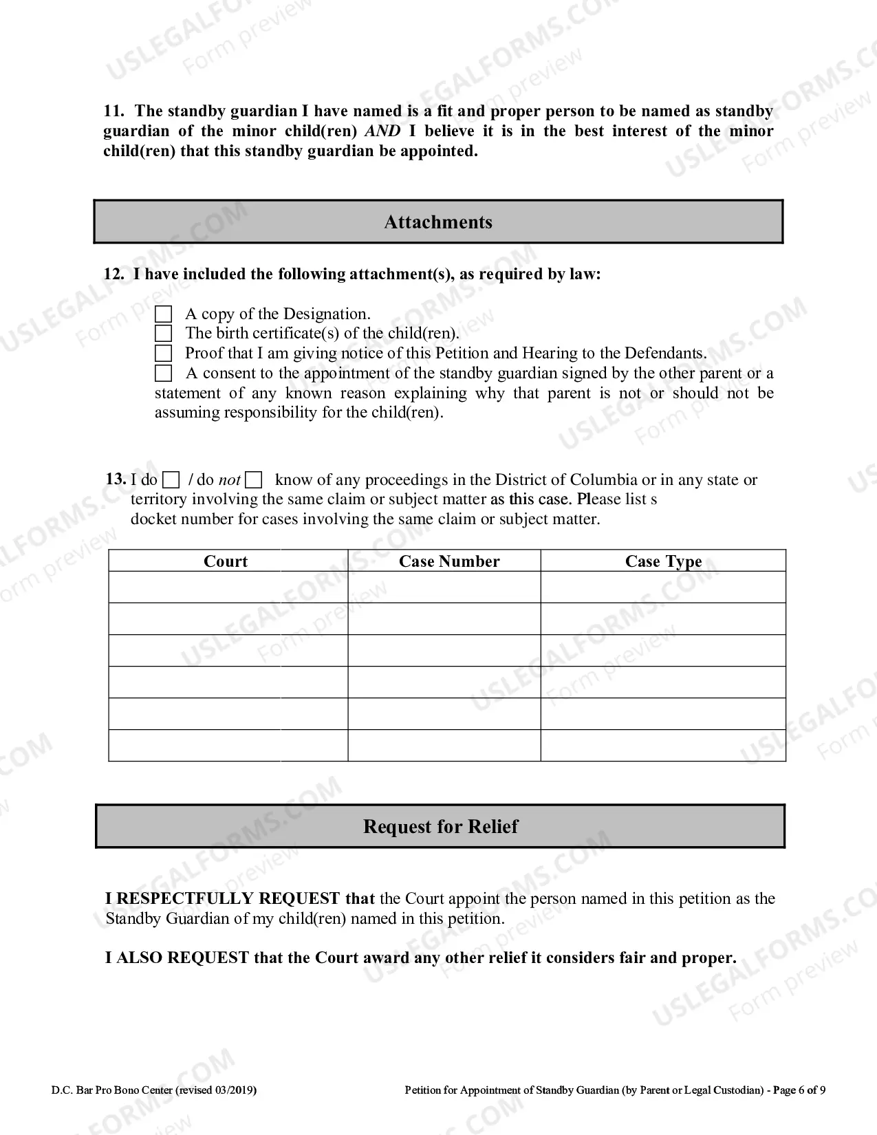 Preview Petition for Appointment of Standby Guardian - by Parent or Legal Custodian
