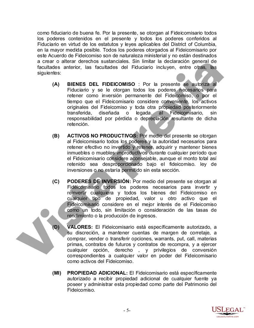 Preview Fideicomiso en vida para esposo y esposa sin hijos