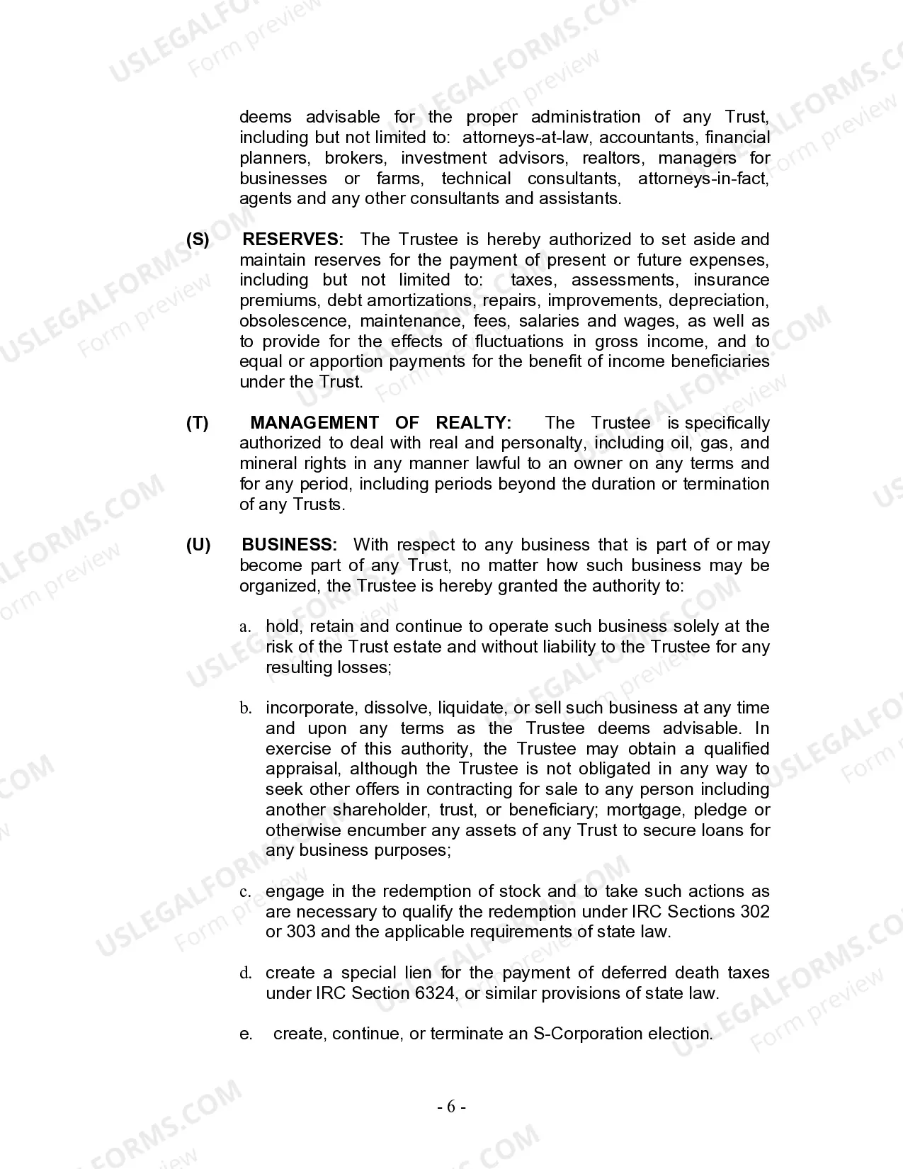 Preview Living Trust for Individual Who is Single, Divorced or Widow (or Widower) with Children