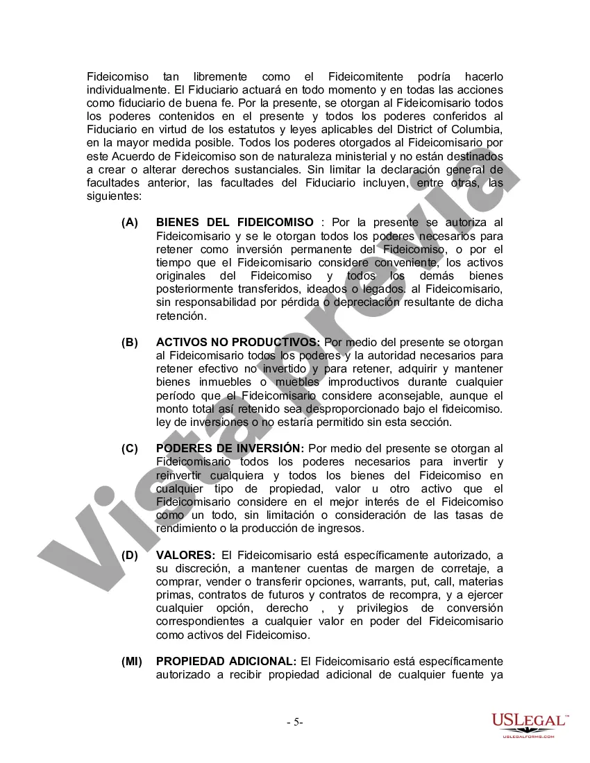 Preview Fideicomiso en vida para esposo y esposa con un hijo