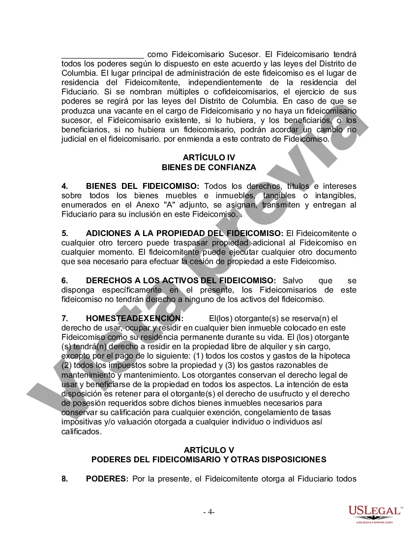 Preview Fideicomiso en vida para esposo y esposa con hijos menores o adultos