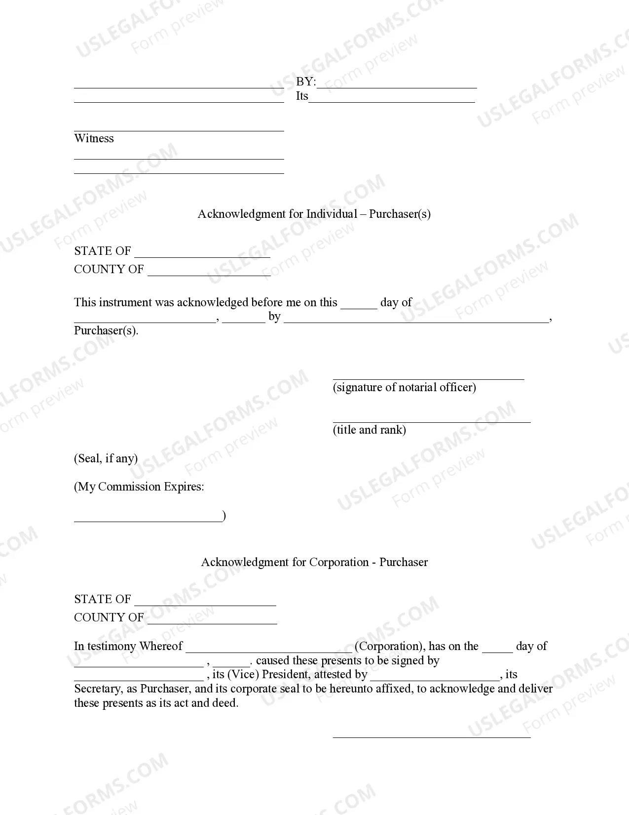 Preview District of Columbia Timber Sale Contract