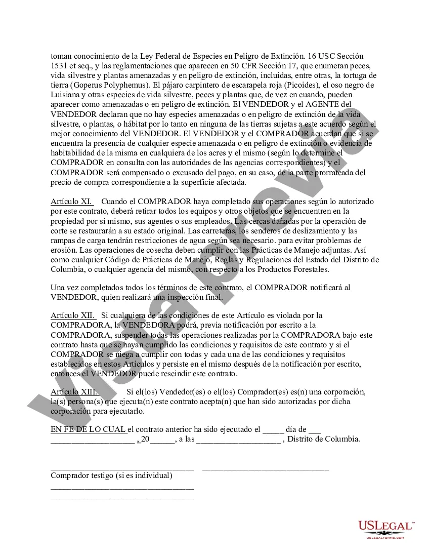 Preview Contrato de Venta de Madera de Productos Forestales del Distrito de Columbia