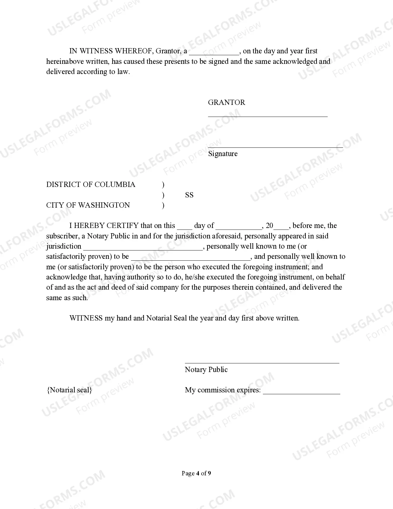 Preview Easement and Covenant Agreement