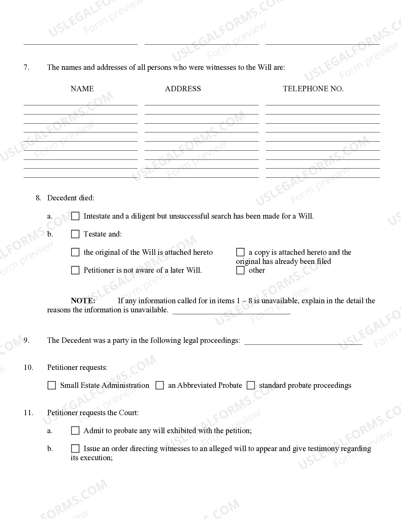 Preview Small Estate Administration Package for Estates under $40,000